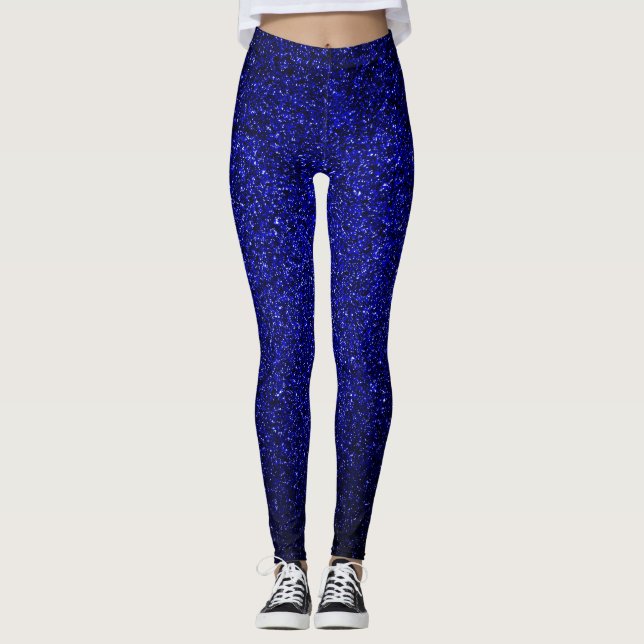 Legging Marinho Azul-Brilhante (Frente)