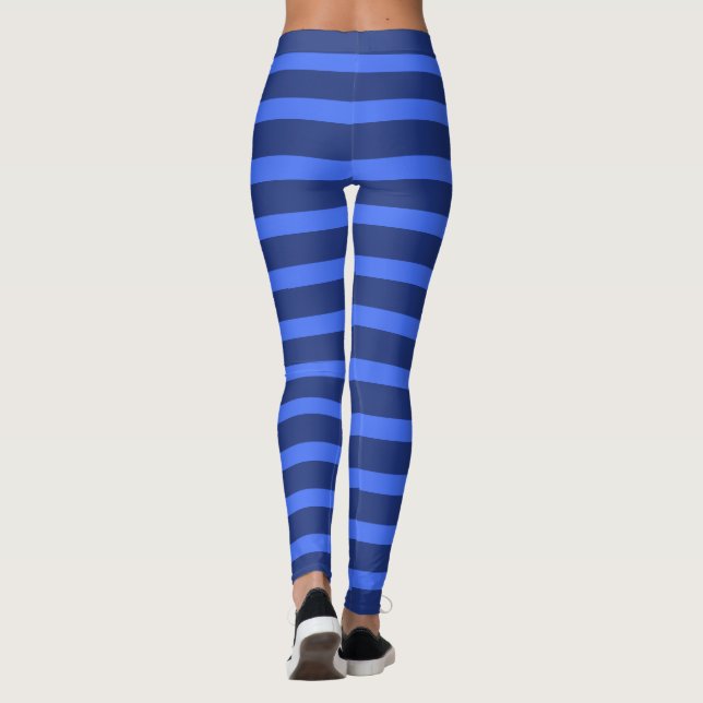 Legging Marinho Azul Geométrico Simples Moderno com Duas P (Verso)