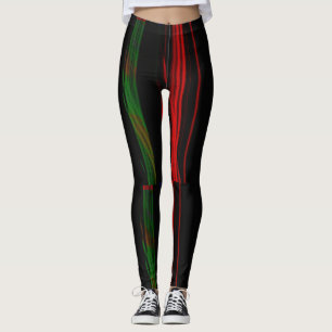 Legging marinho de arte abstrato azul e arte intrincada mí