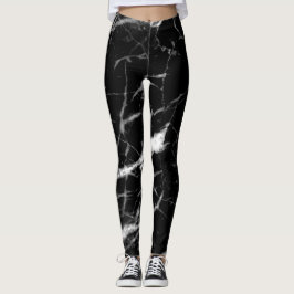 Legging Mármaco preto e branco