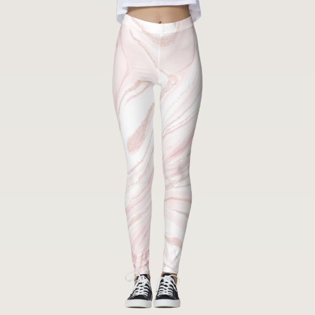 Legging Mármaco Rosa Moderno (Frente)