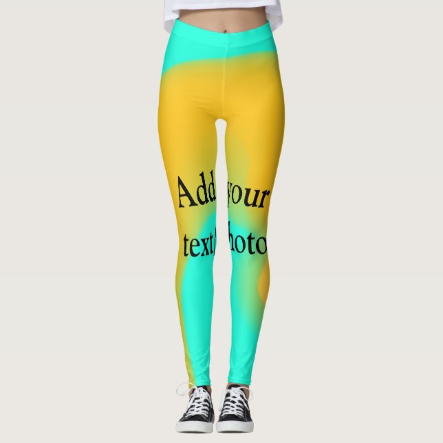 Legging Mármore de derramamento de acrílico simples adicio (Frente)