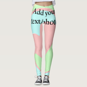 Legging Mármore de derramamento de acrílico simples adicio
