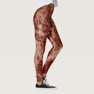 Legging Mármore Ferrugem Redemoinho Abstrato