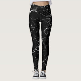 Legging Mármore preto