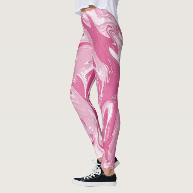 Legging Mármore Rosa Visado (Esquerda)