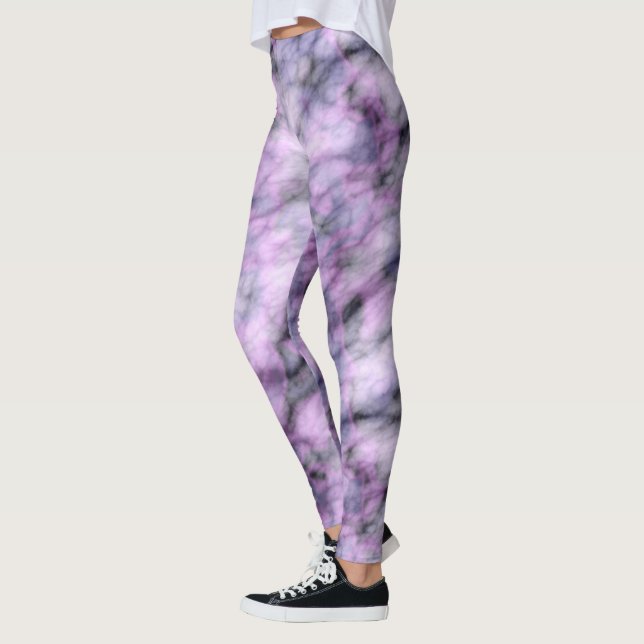 Legging Mármore Roxo (Esquerda)