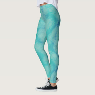Legging Mármore turquesa