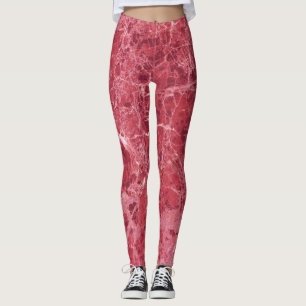 Legging mármore vermelho colorido