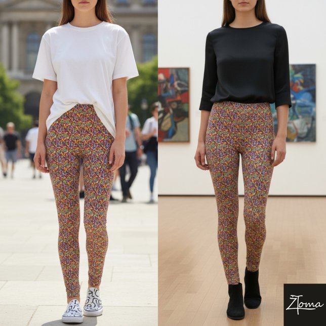 Legging Mármores de vidro colorido (Criador carregado)