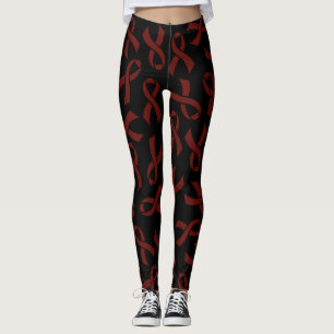 Legging Maroon Ribbons...APS