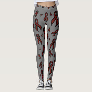 Legging Maroon Ribbons...APS