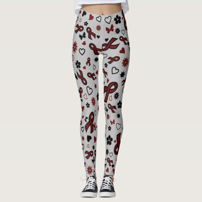Legging Maroon Ribbons Multi...APS (Frente)