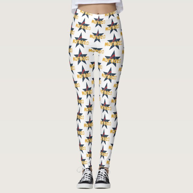 Legging Marrocos: Estrela do Patrimônio e da Modernidade (Frente)