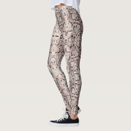 Legging Marrom Anaconda Snakeskin