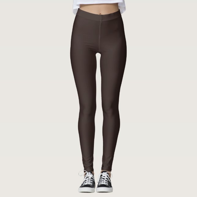 Legging Marrom Chocolate Escuro (Frente)