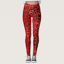 Marrom em manchas-leopardo vermelhas