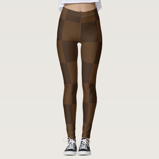 Legging Marrom Rico e Atemporal e Terra Marrom Escuro  (Frente)
