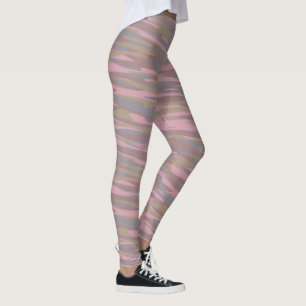 Legging Marrom Rosado, rosa desbotado, camuflagem névoa da