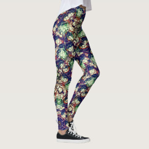 Legging Marrom verde de equipes, camuflagem no estilo de c