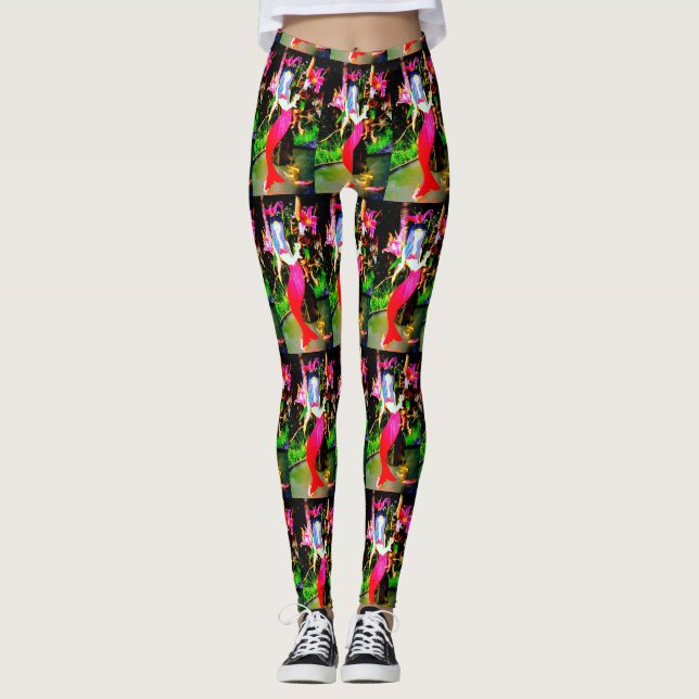 Legging martini mermaids vermelho (Frente)