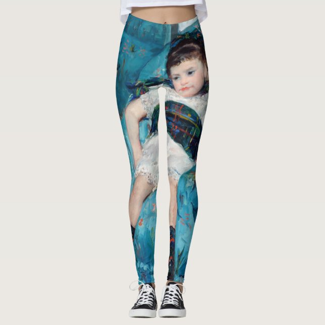 Legging Mary Cassatt - Menina em uma Poltrona Azul (Frente)