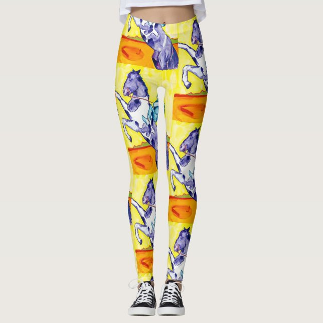 Legging "Mary & Cimarron", do pintor de caos Allegra, do s (Frente)