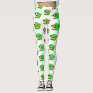 Legging máscara mascarada santa claus rendeer xmas