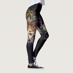 Legging Mascarada mascara gótica vitoriana elegante
