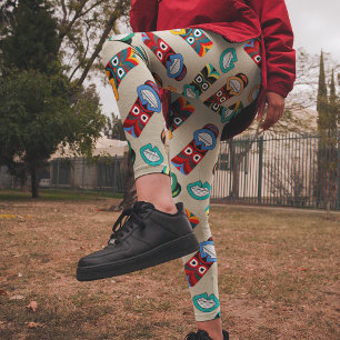Legging Máscaras Tribais Étnicas