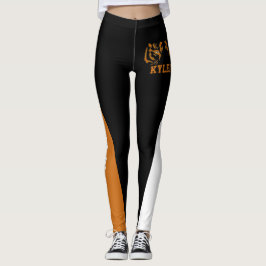 Legging Mascote Laranja/Preto/Branco do Ventilador da Equi