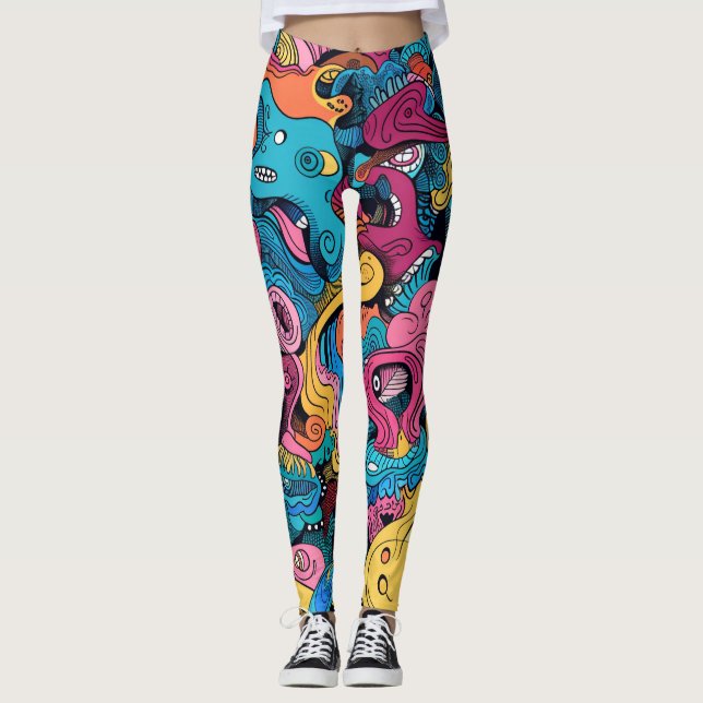 Legging Mash de Monstro Louco (Frente)