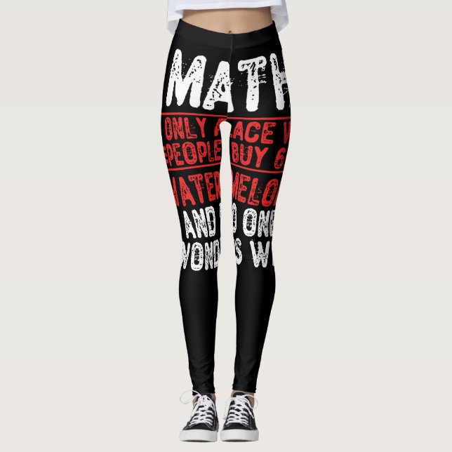 Legging Matemática. O Único Local Onde A Pessoas Comprar 6 (Frente)