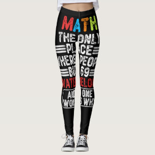 Legging Matemática O Único Lugar Onde Comprar Pessoas -