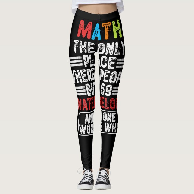 Legging Matemática O Único Lugar Onde Comprar Pessoas - Ma (Frente)