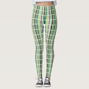 Legging Matizes pretos roxos verdes