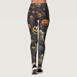 Legging Matte Spooky Pumpkins Ghost