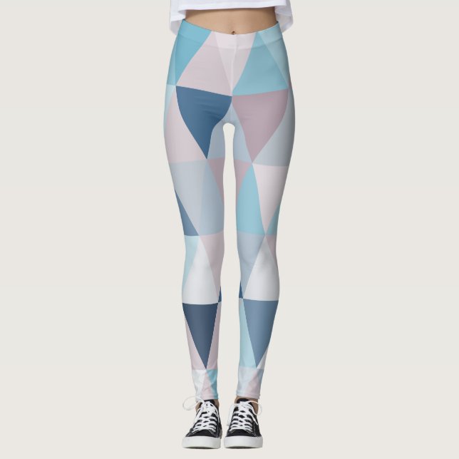 Legging Mauve Blue Triangles A (Frente)