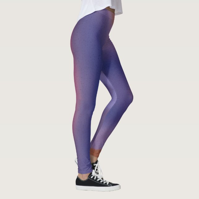 Legging “Mauve Mirage Flow”  –  Abstrato Rosa Azul Bege (Direita)
