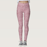 Mauve Pink e White Maze African Lama Cloth