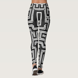 Legging Maze Monocromo Minimalista