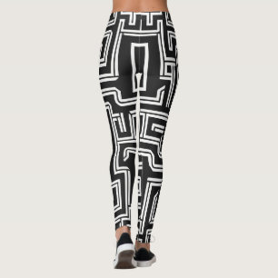 Legging Maze Monocromo Minimalista