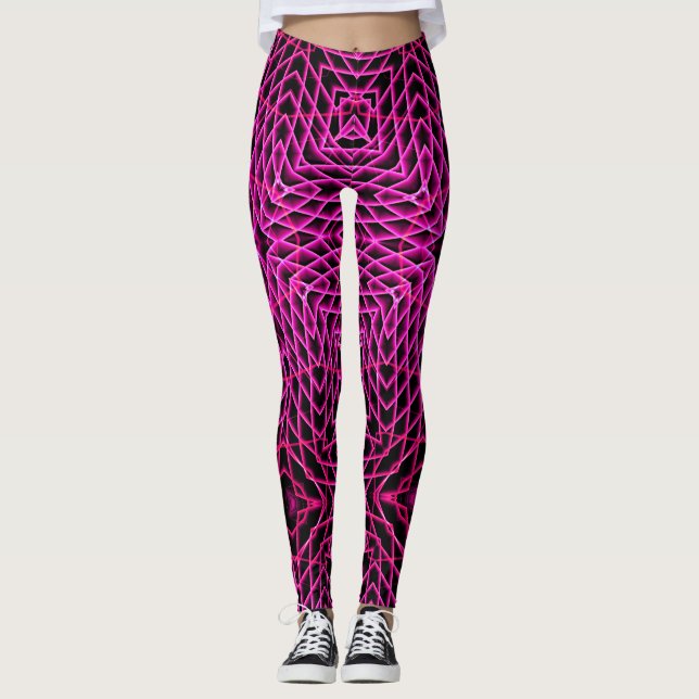 Legging Maze Rosa Quente (Frente)