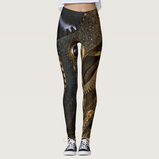 Legging Mecanismo de Vigilância Steampunk (Frente)
