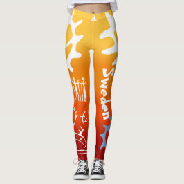 Legging Med samiska tecken och text populära!