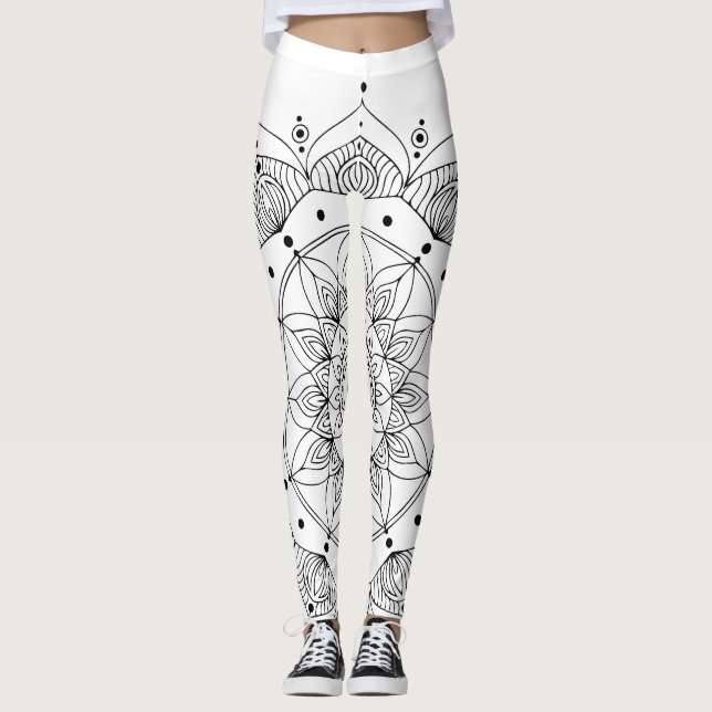 Legging Meditation - Mandala Symbol (Frente)