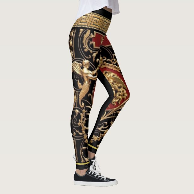 Legging Medusa, Serafins e Designer Clássico Chave Grega (Direita)