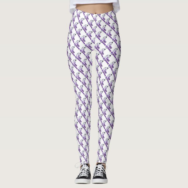 Legging Meia-calça de Fantasma/Halloween (Frente)