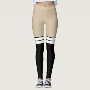 Legging Meia Canela Bege Cor de Pele Preta Branca até o Jo