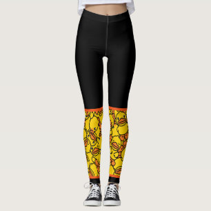 Legging Meia Cheio de Patos de Borracha